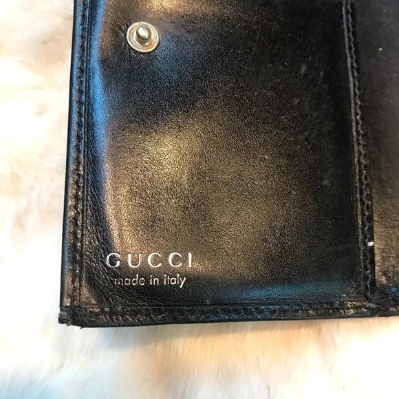 Gucci Vintage Black Leather Wallet - Picture 4 of 9